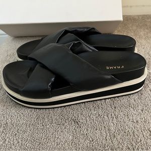 FRAME Black Comfy Slides